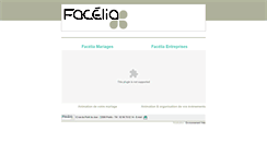 Desktop Screenshot of facelia.com