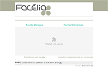 Tablet Screenshot of facelia.com